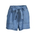 thumbnail image 2 of Time and Tru Women's Belted Utility Shorts, 2 of 6