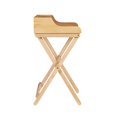 thumbnail image 3 of Linon Cade Wood Folding Desk in Natural Brown, 3 of 22
