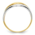 thumbnail image 2 of Diamond2Deal 14K Tri-color Gold Open Fancy Ring for Women Size 7, 2 of 7