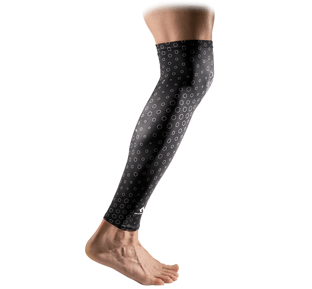 McDavid MD6578 Ucool Compression Leg Sleeves/Pair, Adult M, BLACK