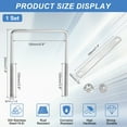 thumbnail image 2 of Uxcell M10 5-7/8 Inch Inner Wide Square U Bolts, 7-7/8 Inch Length 304 Stainless Steel U-Bolts with Flange Hexagon Nuts, Frame Plates for Trailer, Automotive, (150mm W x 200mm L), 2 of 6