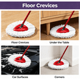 thumbnail image 3 of 3 Pack Spin Mop Refill, Replacement Head Compatible with O Cedar, Microfiber Spin Mop Refills, Clean the Floor, Easy Floor Cleaning Mop Head Replacement, 3 of 15