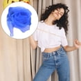 thumbnail image 4 of Minnieouse Bufandas cuadradas Pañuelo de gasa Adornos para el cabello Accesorios sedosos Accesorio de fiesta para representaciones teatrales Royalblue Type3 NO3 Minnieouse AP009497-10, 4 of 6