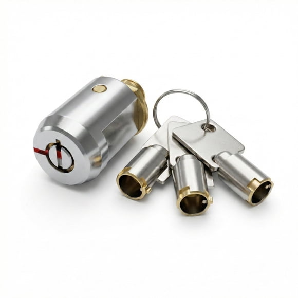 Cerradura NiceGo de cilindro tubular de 19 mm para puerta enrollable con 3 llaves