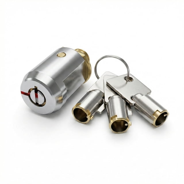 Cerradura NiceGo de cilindro tubular de 19 mm para puerta enrollable con 3 llaves
