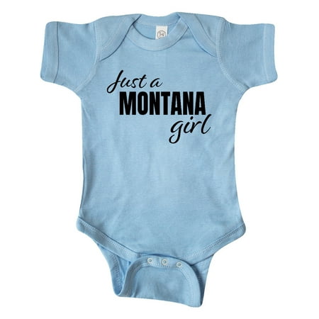 

Inktastic Just a Montana Girl Born and Raised Gift Baby Girl Bodysuit