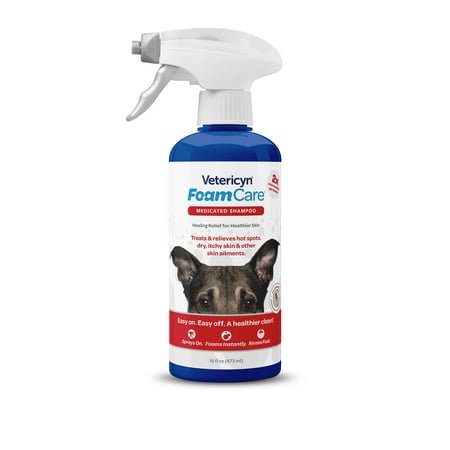 UPC: 0818582011761 | Vetericyn FoamCare Medicated Dog Shampoo. 16 Ounces