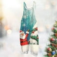 thumbnail image 2 of Iaqnaocc Christmas Jumpsuits for Women one piece Sleeveless Jumpsuits Rompers Casual Adjustable Strap Jumpsuits Fashion Holiday Overalls Cyan XL, 2 of 3