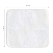 FabbPro Oshibori Moist Terry Cotton Refreshment Towels 25 Pack, 8 x 8 Inches - White Scented Pre-moistened Towel to Use Hot or Cold Eucalyptus