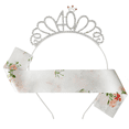 thumbnail image 4 of Conjunto de cumpleaños 13 11 10 15 21 30 40 50 60 Cintas para el pelo Cinturón de etiqueta Correas de hombro estampadas, 4 of 5
