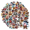 thumbnail image 3 of 35pcs-50pcs Colorful Kids Stickers Pirate Animal Stickers Skull Pack for Luggage Phone Laptop, 3 of 9