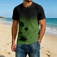 thumbnail image 2 of CONZONE Mens Hawaii Tshirts Short Sleeve Beach T-Shirts for Men Crew Neck Tropical Graphic Casual Summer Tee Tops, 2 of 4