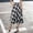 Black, variant on Womens Skirts Elegant Midi Autumn Winter High Waist Line Plaid Casual Comfortable Mid Length For Red Skirt M