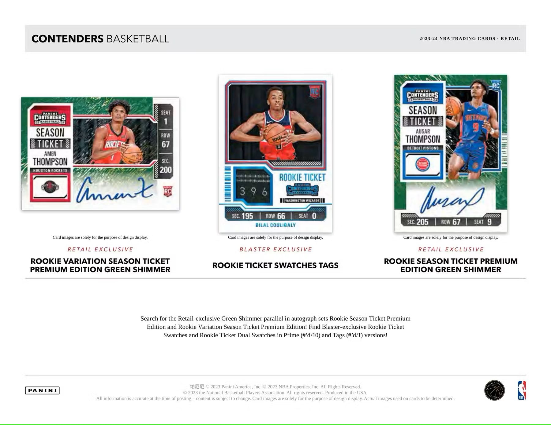 (8 pack) 2023-24 Panini Contenders Basketball Blaster Box