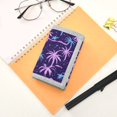 thumbnail image 7 of JIALIOU Nylon Trifold Card Wallet with ID Window Zipper Pocket for Men Women Teen Pink Blue Plam Tree, 7 of 7