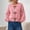 Pink, variant on Women Fashion Casual Loose Crew Neck Toggle Button Knit Cardigan, Long Sleeve Soft Sweater Jacket Open Front Coat for Daily Wear White M(M)