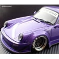 thumbnail image 6 of Ignition-Model Porsche 911 RWB 930 Purple w/ Gunmetal Polished Work M1 Wheels 1:18, 6 of 11