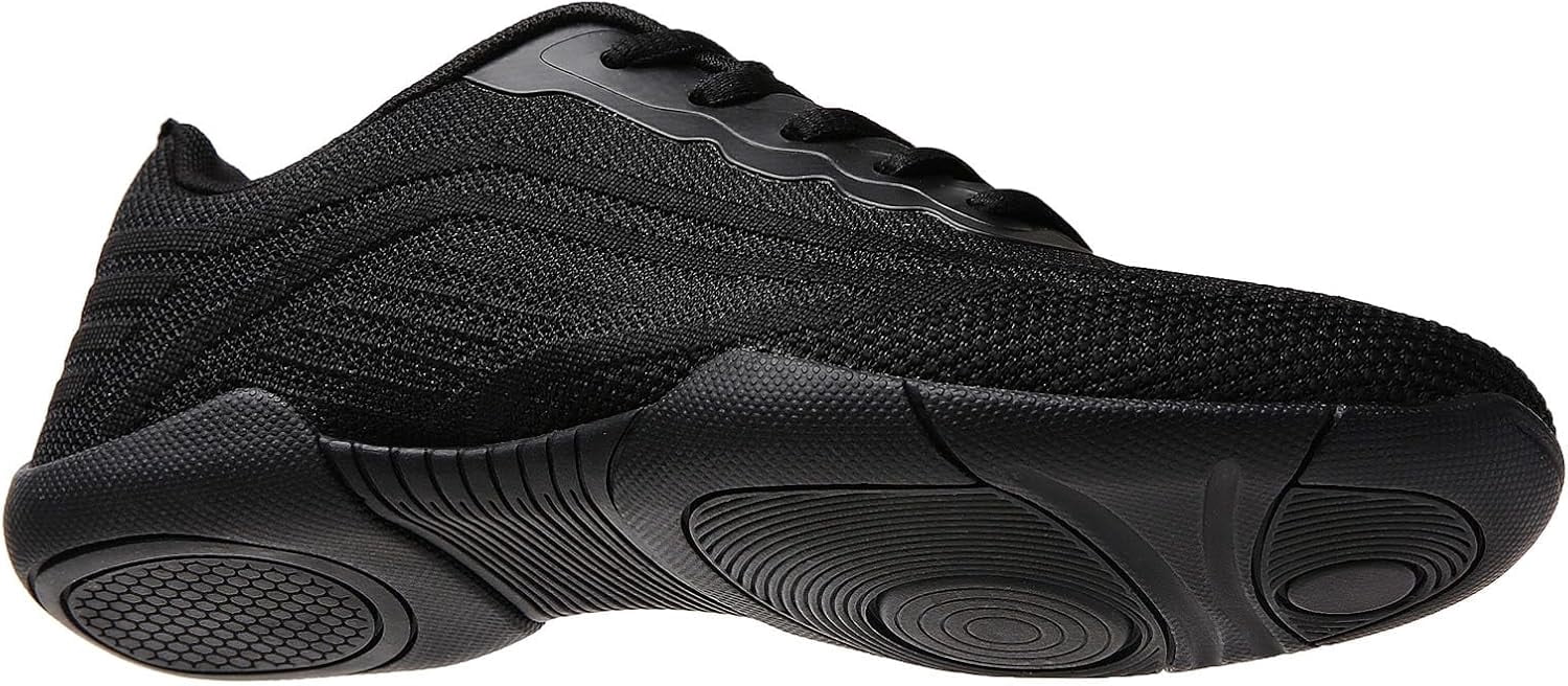 Cheer Shoes Women White Black Cheerleading Dance Sneakers for Cheer Practice and Competition, Athletic Flat Walking Tennis Shoes for Adults