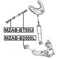 thumbnail image 2 of Febest BUSHING, REAR UPPER CONTROL ARM # MZAB-BT50U OEM UR56-34-470B, 2 of 2