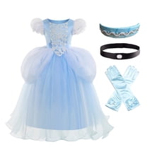 Kawell Princess Blue Toddler Girls Costume Dress Up Fancy Halloween Christmas Party