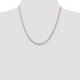 thumbnail image 4 of Auriga Fine Jewelry 925 Sterling Silver 3 mm Round Spiga Chain Necklace for Women 20", 4 of 5