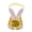 yellow, variant on Easter Tote Bag, Basket, Rabbit Decoration, Simple Storage Bag