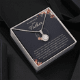 thumbnail image 4 of Loss of Father Gift, Dad Memorial Jewelry, Condolence, Remembrance, Sorry for your Loss Eternal Hope Necklace to Daughter, 4 of 7