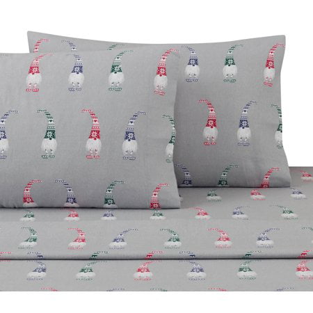 Your Zone Gnome Flannel Sheet Set