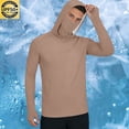 thumbnail image 2 of Stamzod Fishing Shirts for Men Lightweight Thin Sun Hoodie Casual Outdoor Hiking Sports Rash Guard Shirts Coffee XXL, 2 of 8