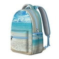 thumbnail image 4 of Rainbow Gradient School Backpack Abstract Watercolor Boho Starry Night Ocean Beach Scenery Design for Students, 4 of 6