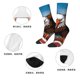 thumbnail image 5 of Balery Cartoon Bald Eagle USA Calcetas Largas con Estampado para Hombre y Mujer – Suaves y Transpirables, Talla Única (US 5-11), 5 of 6