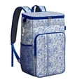 thumbnail image 1 of Sac à Dos Glacière au Design Artistique Floral et Léopard - Grande Capacité 20 L, Multiples Poches pour Plus de Commodité, 1 of 5