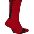 thumbnail image 2 of Nike Elite Crew Basketball Socks Color: University Red/Black/Black Size: M, 2 of 2