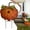 Yellow, variant on Metal Pumpkin Garden Stakes, Fall Outdoor Yard Sign Decor, Autumn Harvest Ornament for Patio, Lawn & Porch Decoration