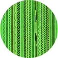 thumbnail image 1 of Ahgly Company Indoor Round Abstract Green Modern Area Rugs, 6' Round, 1 of 4