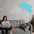 thumbnail image 3 of MasteelfCA 12 Pcs Message Board Felt Hexagon Wall Board Self-adhesive Wall Memo Board, 3 of 8