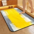 thumbnail image 5 of 1pc Yellow and Gray Abstract Painting Bathroom Rug Bathroom Decor and Qccessories- Durable,Anti Slip,And Quick Drying,Suitable For Indoor/outdoor Use - Perfect For Bathrooms,Bedrooms,Kitchens, 5 of 9