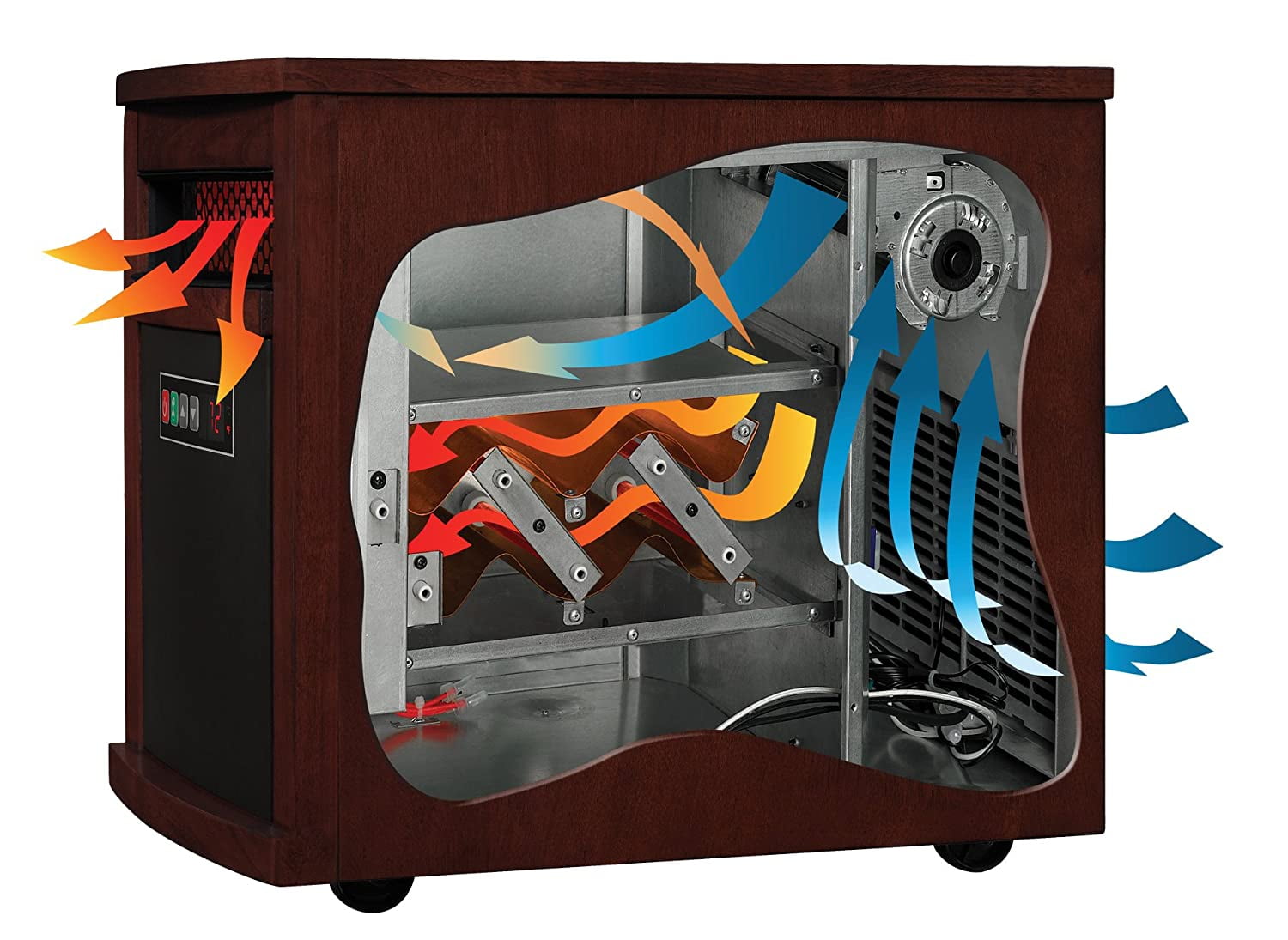 Duraflame® Portable Electric Infrared Quartz Heater, Oak - Walmart.com