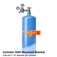 thumbnail image 4 of Support Mural pour Cylindre, Support de Réservoir de Propane Robuste avec Vis d'Expansion d'Installation et Sangle de 59 Pouces Supporté 4 Pouces-16 Pouces Cylinders, 4 of 5