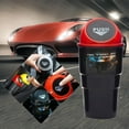 thumbnail image 2 of Kenally Cenicero de cubo de basura para coche, Mini contenedor de basura, soporte organizador, accesorios interiores para coche Automoción decorativa y accesorios gris Kenally CZ13939-05B, 2 of 6