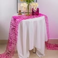 thumbnail image 5 of Hot Pink Table Runner Pink Sequin Metallic Decorations Party Birthday for Bachelorette Wedding Shower Christmas, Sparkle Dining Table Centerpieces Glitter Foil, 5 of 6