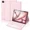 Pink, variant on Getino Compatible with iPad Air 13-inch Case Keyboard (M4/M3/M2)