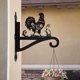thumbnail image 4 of Yhmxh Organizadores y almacenamiento Candelabro de metal para patio exterior, soporte de suspensión para balcón, cesta de flores de hierro, cesta colgante, gancho para jaula de pájaros, 4 of 5