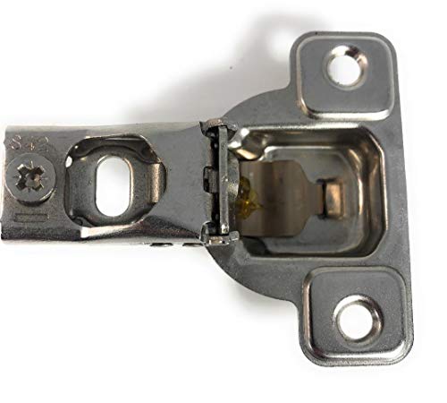 Salice E-Centra Nickel-Plated Metal 106-degree 9/16-inch Overlay Screw-on Face Frame Hinge with 2 Cams (2) - image 3 of 3