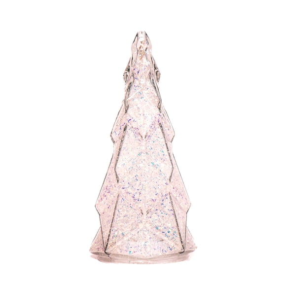 Crackle Glass LED Globe Light - Battery Operated Night Light for Bedroom, Christmas & Halloween Decor, Birthday Gift for Girls/Women, Warm White Fairy Orb Centerpiece for Table/Mantel