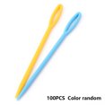 thumbnail image 2 of 100pcs Hand Sewing Yarn Darning Tapestry Needles Plastic Knitting Kids Weave Education Needles Random Color,L, 2 of 9