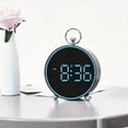 thumbnail image 5 of New Creative LED Alarm Clock: Battery-Powered, Plastic, Round, Adjustable Brightness, 3 AAA Batteries (7# Batteries) - No Batteries Included, 5 of 5