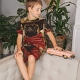 thumbnail image 4 of Fotbe Western French Bulldog Cowboy Pijama Estampada de 2 Piezas para Niños – Ropa de Dormir de Manga Corta Cómoda para Niños y Niñas, Camiseta y Shorts de Algodón-XX-Large, 4 of 6