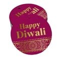 thumbnail image 1 of Inkdotpot Pack Of 50 Happy Diwali Favor Paper Tags Craft Real Gold Foil Hang Tags, 1 of 7