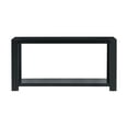 thumbnail image 4 of Harper & Bright Designs Wood Console Table with Bottom Shelf, Contemporary Minimalism Entryway Entrance Table for Hallway Living Room, 59.8'' Black, 4 of 12